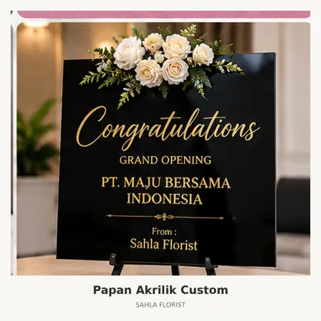 Papan Bunga Akrilik Konawe Kepulauan